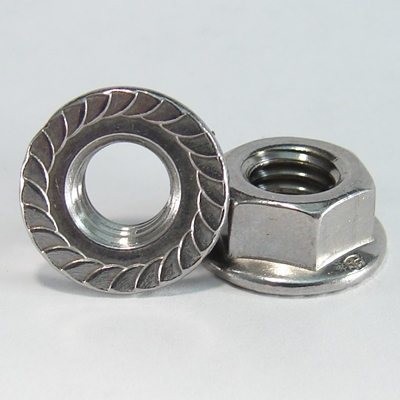 YLFS5700-PS 1/4-20 NC SERRATED FLANGE NUT STAINLESS