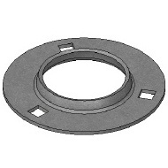 52-MS-3 THREE BOLT ZINC PLATED FLANGES - SHAFT SIZE 13/16 - 1" - PAIR