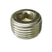 FPH-1000-SS 1/4 STEEL COUNTERSUNK HEX PLUG STAINLESS