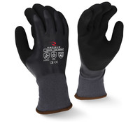 DPG-RWG28T-L 13GA GRAY SHELL/BLACK PALM A2 LINED COATED GLOVE-LARGE