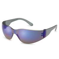 GRAY TEMPLE/BLUE MIRROR LENSSAFETY GLASSES