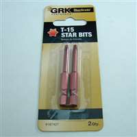 GRK-T15-PK2 1/4X2  #15 TORX BIT PACK (TWO BITS PER PACKAGE)
