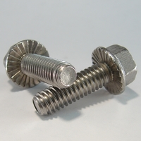 1/4-20X1 SERRATED FLANGE BOLT STAIN