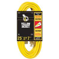 WDS-2883 EXTENSION CORD - 12/3 25' YELLOW JACKET - LIGHTED END